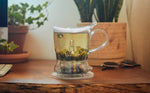 Load image into Gallery viewer, GROSCHE Aberdeen PERFECT TEA MAKER Tea pot with coaster, Tea Steeper, Easy Tea Infuser, 17.7 oz. 525 ml, EASY CLEAN Tea Steeper, BPA-Free teapot
