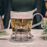 GROSCHE Aberdeen PERFECT TEA MAKER Tea pot with coaster, Tea Steeper, Easy Tea Infuser, 17.7 oz. 525 ml, EASY CLEAN Tea Steeper, BPA-Free teapot