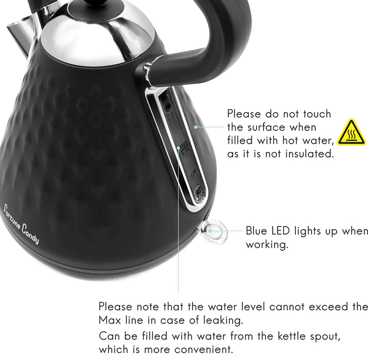 Electric Water Kettle (Black)
