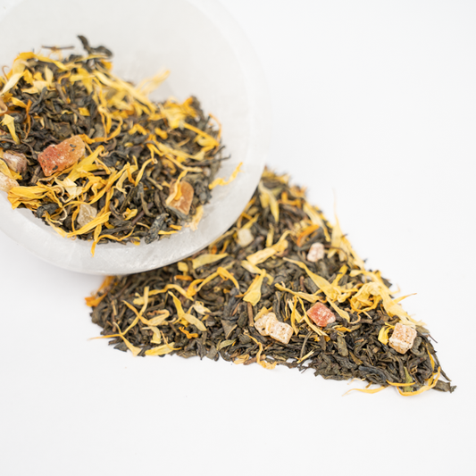 Adorable Peach Green Tea