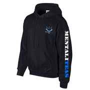 Mentaliteas Black Hoodies Blue Logo