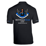 Load image into Gallery viewer, Mentaliteas Black Polo with Blue Logo

