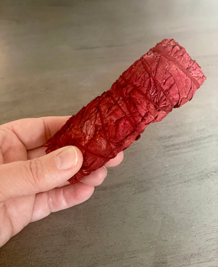 Dragon's Blood White Sage Smudge Stick - Single